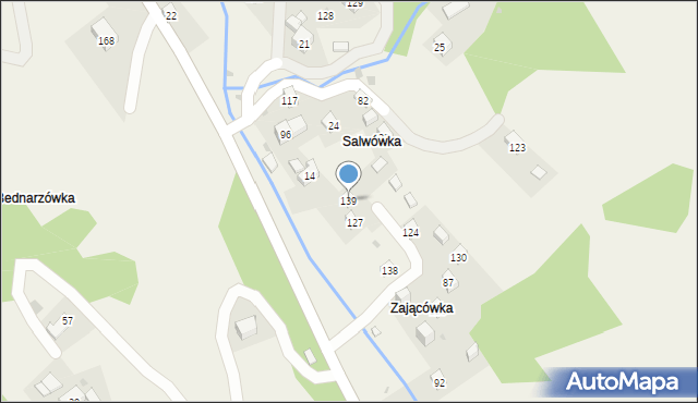 Więciórka, Więciórka, 139, mapa Więciórka