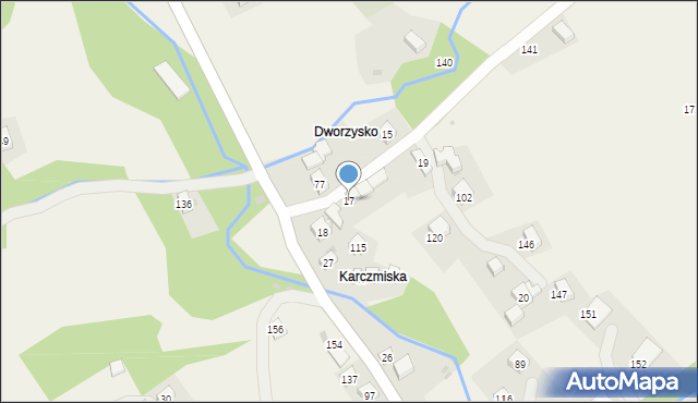 Więciórka, Więciórka, 17, mapa Więciórka