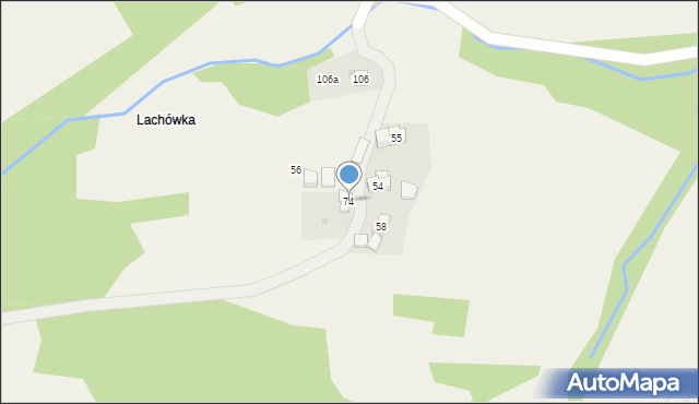 Więciórka, Więciórka, 74, mapa Więciórka