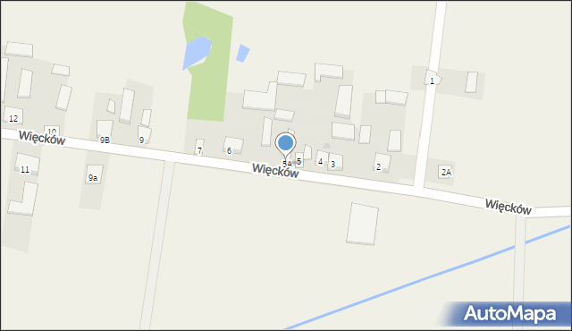 Więcków, Więcków, 5A, mapa Więcków