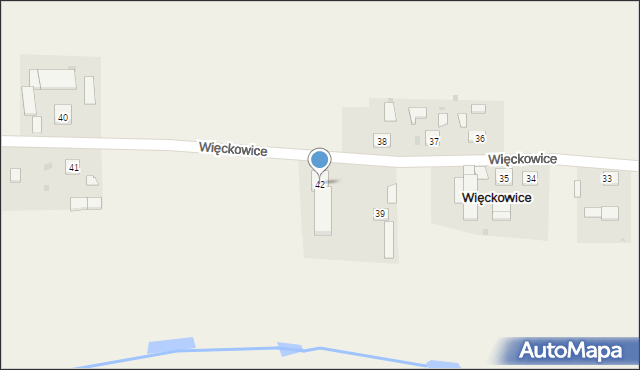 Więckowice, Więckowice, 42, mapa Więckowice