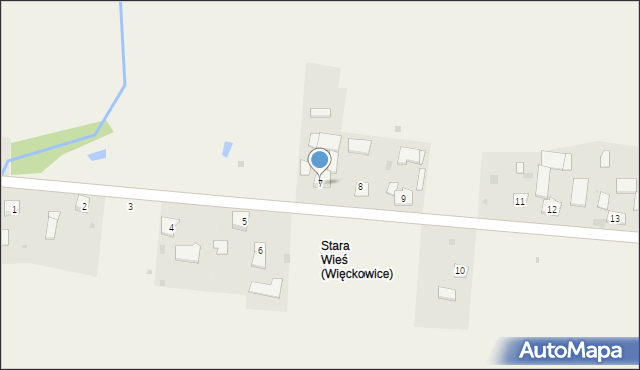 Więckowice, Więckowice, 7, mapa Więckowice