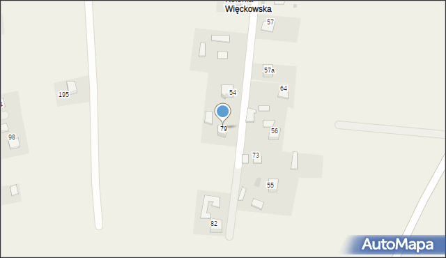 Więckowice, Więckowice, 79, mapa Więckowice