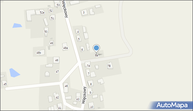 Więckowy, Więckowy, 6a, mapa Więckowy