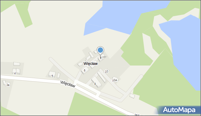 Więcław, Więcław, 8, mapa Więcław