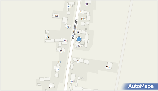 Więcmierzyce, Więcmierzyce, 52, mapa Więcmierzyce