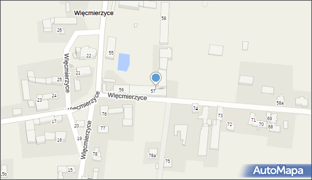 Więcmierzyce, Więcmierzyce, 58b, mapa Więcmierzyce