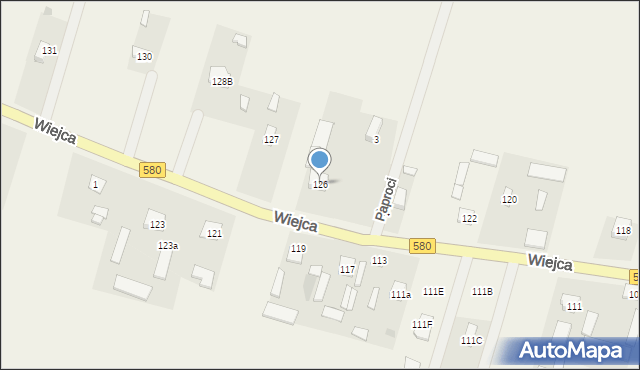 Wiejca, Wiejca, 126, mapa Wiejca