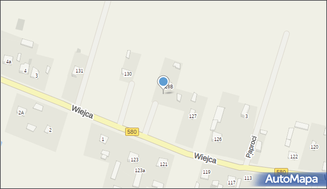 Wiejca, Wiejca, 128a, mapa Wiejca