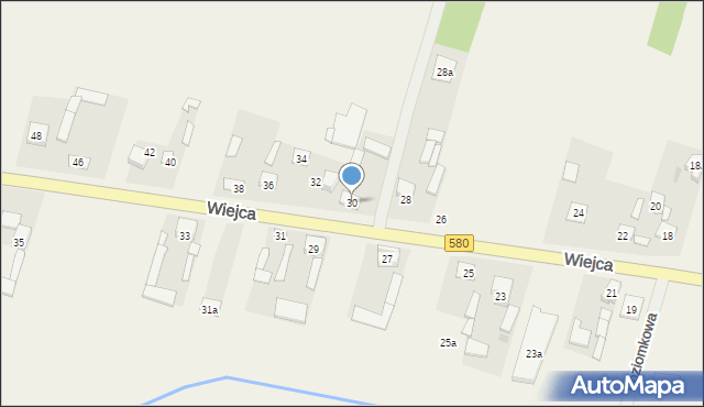 Wiejca, Wiejca, 30, mapa Wiejca