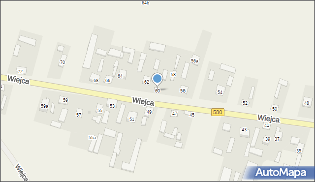 Wiejca, Wiejca, 60, mapa Wiejca