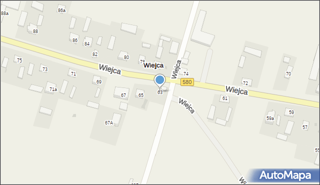 Wiejca, Wiejca, 63, mapa Wiejca