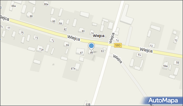 Wiejca, Wiejca, 65, mapa Wiejca