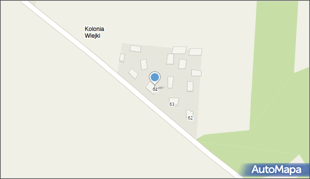 Wiejki, Wiejki, 64, mapa Wiejki