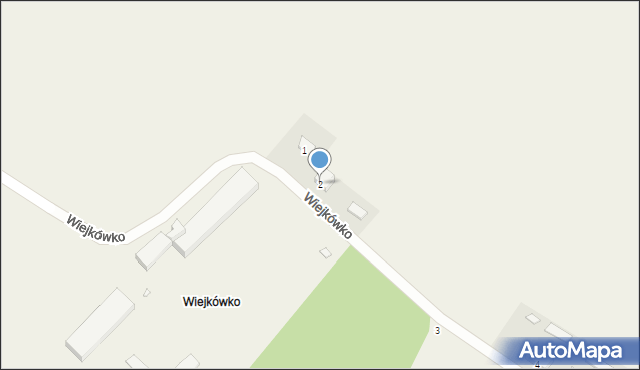 Wiejkówko, Wiejkówko, 2, mapa Wiejkówko