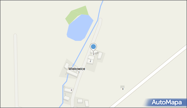 Wiekowice, Wiekowice, 1, mapa Wiekowice