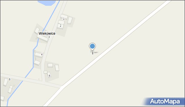 Wiekowice, Wiekowice, 8, mapa Wiekowice