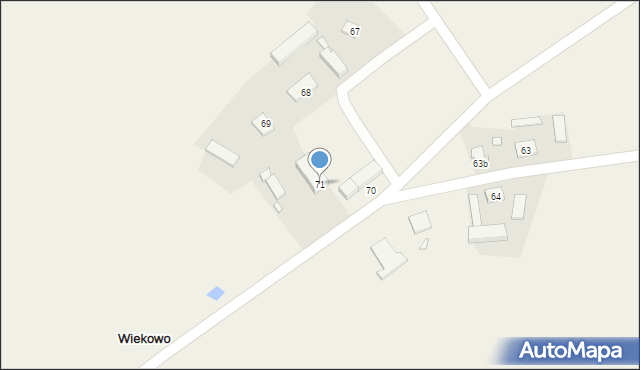 Wiekowo, Wiekowo, 71, mapa Wiekowo