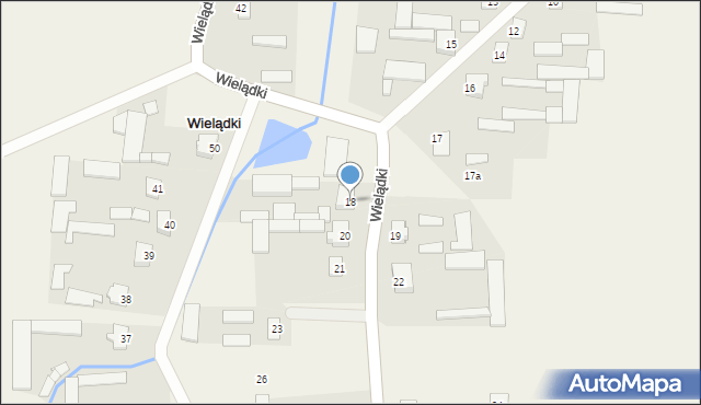 Wielądki, Wielądki, 18, mapa Wielądki