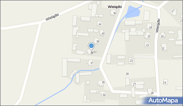 Wielądki, Wielądki, 38, mapa Wielądki