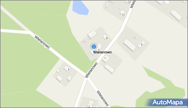 Wielanowo, Wielanowo, 5, mapa Wielanowo