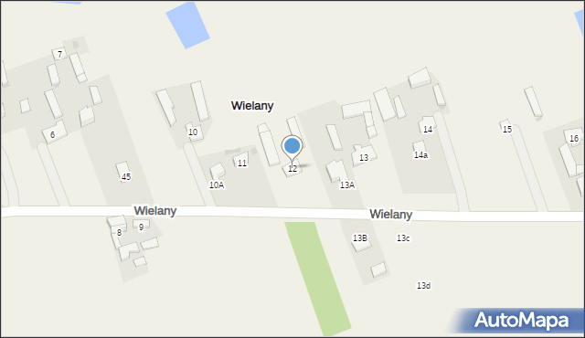 Wielany, Wielany, 12, mapa Wielany