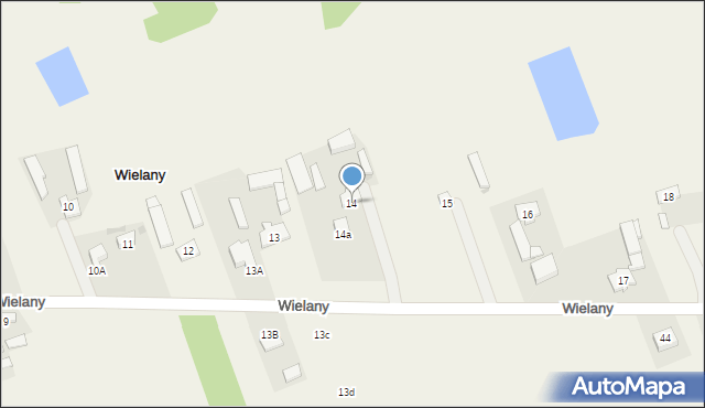 Wielany, Wielany, 14, mapa Wielany