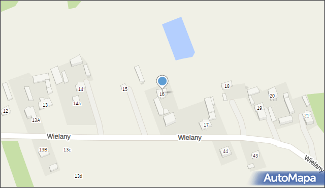 Wielany, Wielany, 16, mapa Wielany