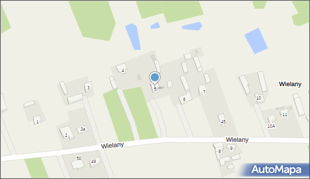 Wielany, Wielany, 5, mapa Wielany