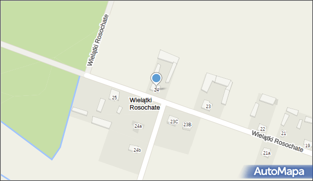 Wielątki Rosochate, Wielątki Rosochate, 24, mapa Wielątki Rosochate