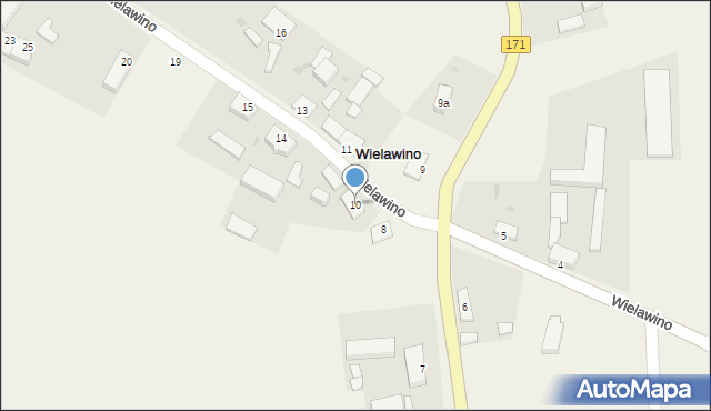 Wielawino, Wielawino, 10, mapa Wielawino
