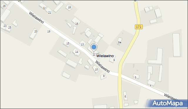 Wielawino, Wielawino, 11, mapa Wielawino