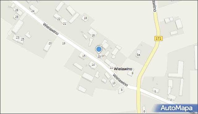 Wielawino, Wielawino, 13, mapa Wielawino