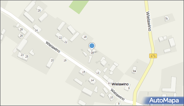 Wielawino, Wielawino, 16, mapa Wielawino