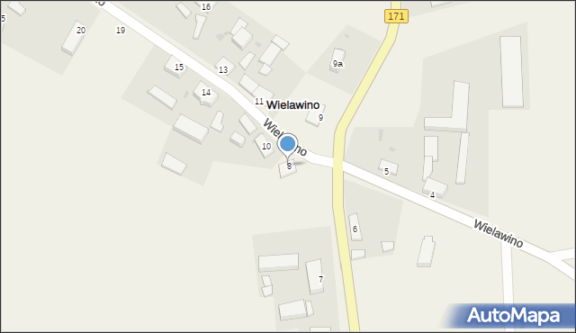 Wielawino, Wielawino, 8, mapa Wielawino