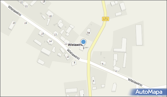 Wielawino, Wielawino, 9, mapa Wielawino