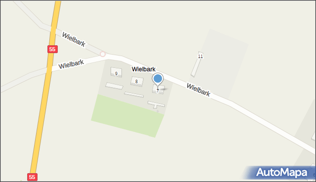 Wielbark, Wielbark, 7, mapa Wielbark