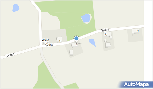 Wiele, Wiele, 7, mapa Wiele