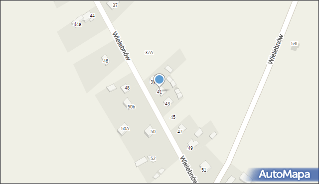 Wielebnów, Wielebnów, 41, mapa Wielebnów