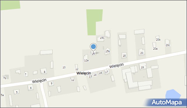 Wielęcin, Wielęcin, 15, mapa Wielęcin