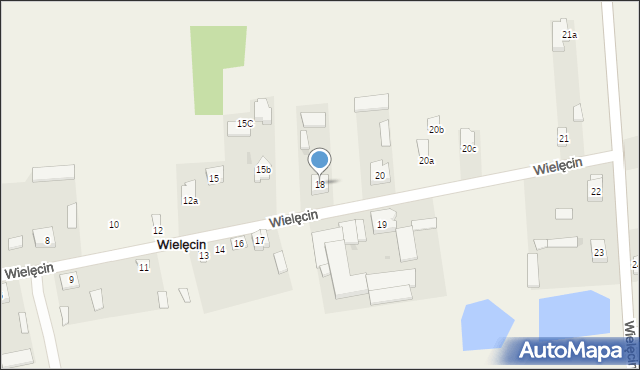 Wielęcin, Wielęcin, 18, mapa Wielęcin