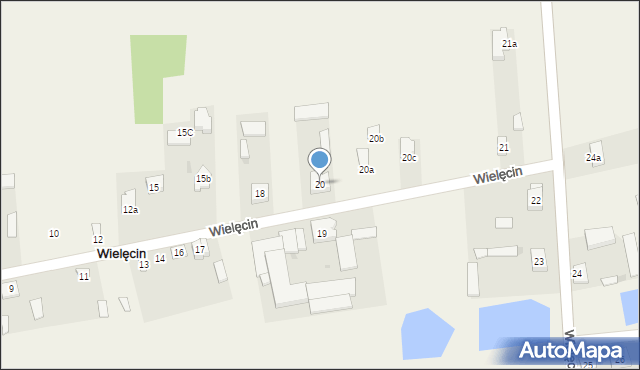 Wielęcin, Wielęcin, 20, mapa Wielęcin