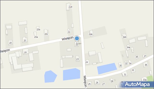 Wielęcin, Wielęcin, 22, mapa Wielęcin