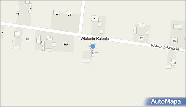 Wielenin-Kolonia, Wielenin-Kolonia, 14, mapa Wielenin-Kolonia