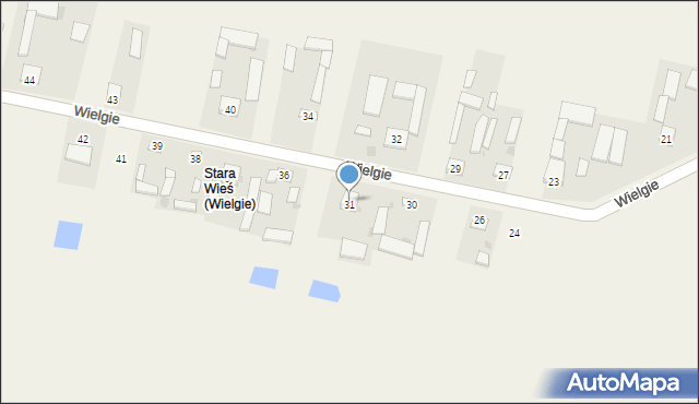 Wielgie, Wielgie, 31, mapa Wielgie