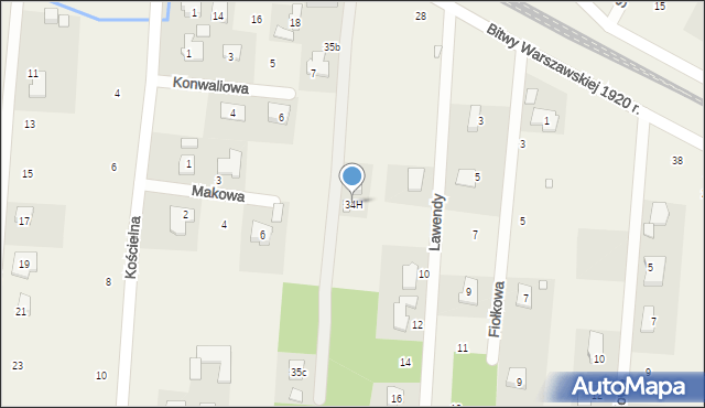 Wielgolas Brzeziński, Wielgolas Brzeziński, 34H, mapa Wielgolas Brzeziński