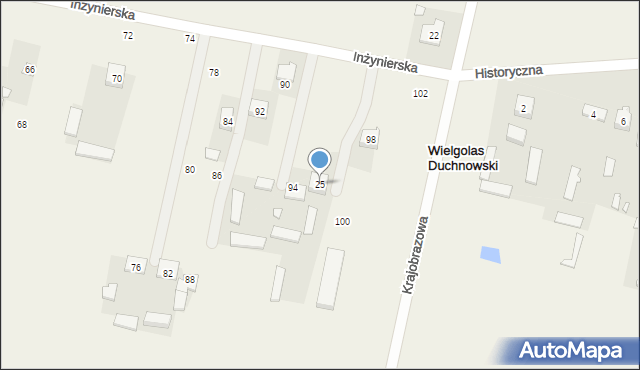 Wielgolas Duchnowski, Wielgolas Duchnowski, 25, mapa Wielgolas Duchnowski