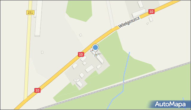 Wielgoszcz, Wielgoszcz, 1D, mapa Wielgoszcz