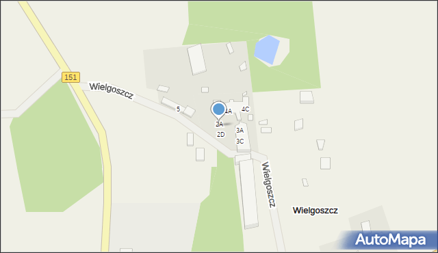 Wielgoszcz, Wielgoszcz, 2B, mapa Wielgoszcz