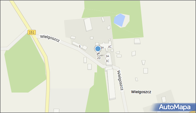 Wielgoszcz, Wielgoszcz, 2C, mapa Wielgoszcz